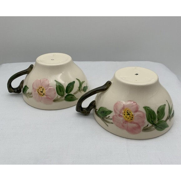 Franciscan Desert Rose Tea Cups and Saucers Vintage Set of 2 Made in USA *READ* - Picture 7 of 12